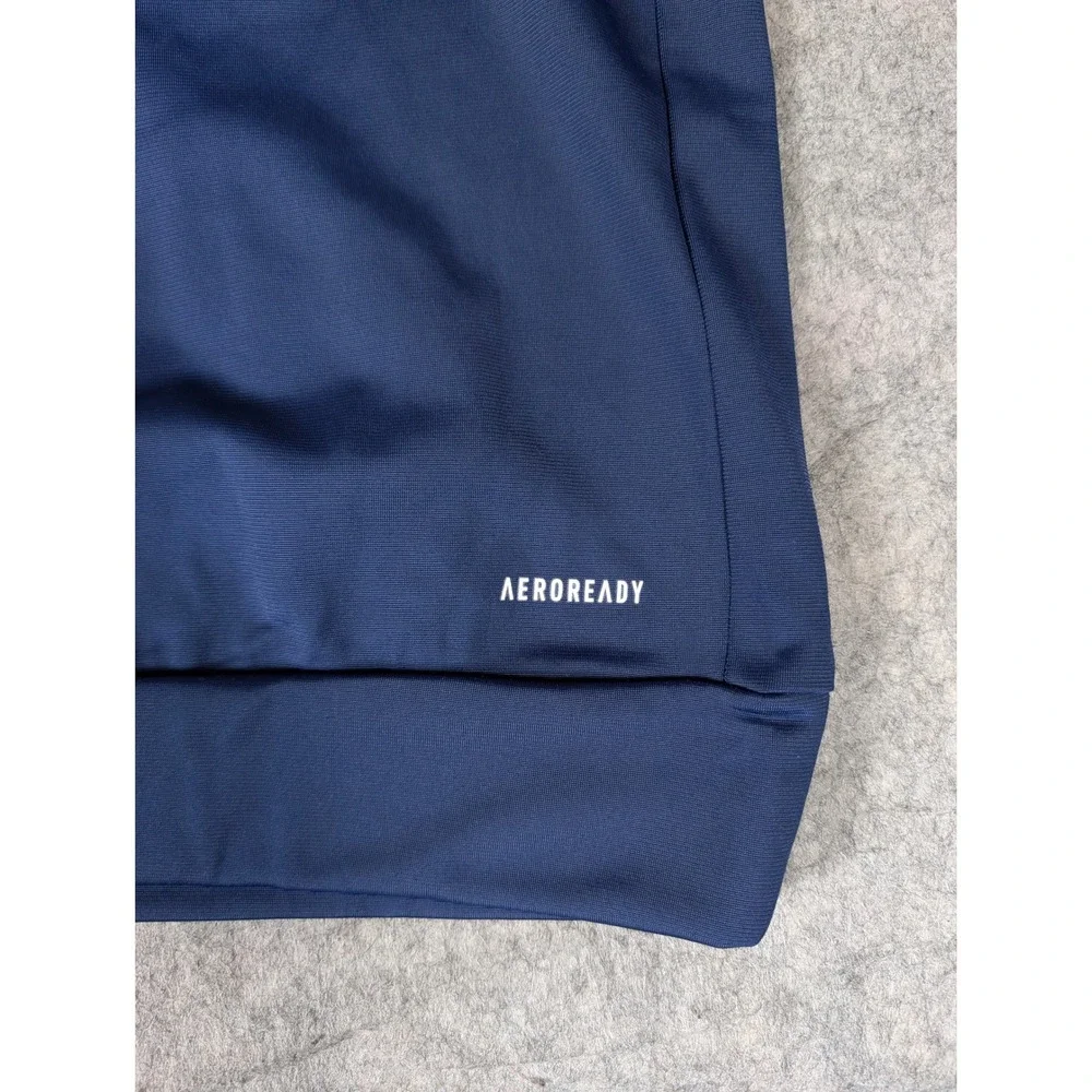 Adidas Mens Navy Blue Camo Logo Pullover Hoodie Activewear Regular Fit NEW